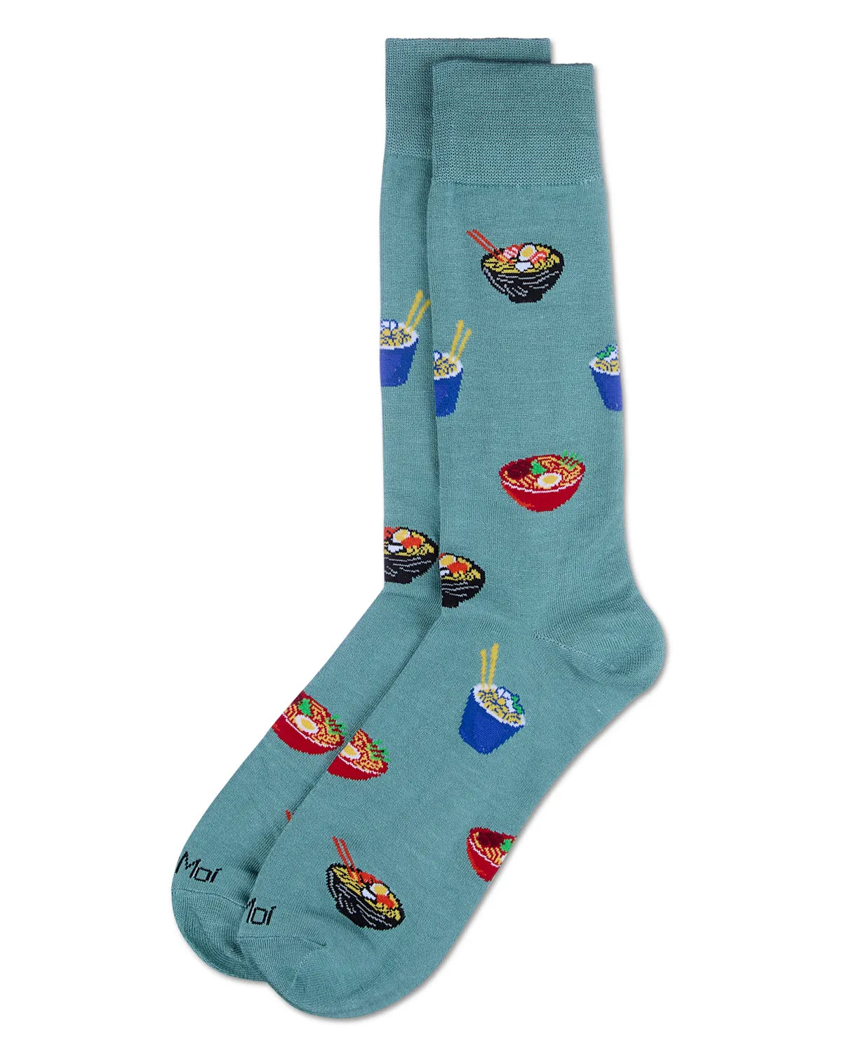 Men's Ramen Rayon From Bamboo Crew Socks sold by MeMoi product image thumbnail 3