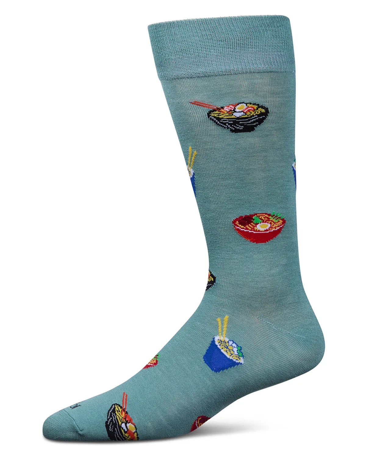 Men's Ramen Rayon From Bamboo Crew Socks sold by MeMoi