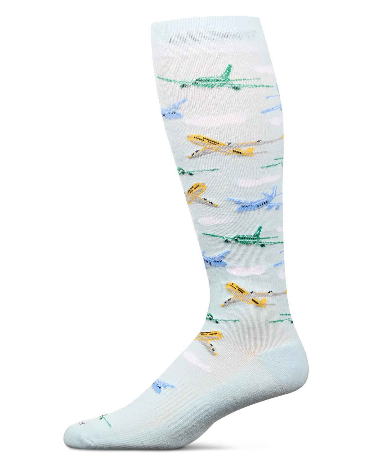 Airplanes Bamboo Blend 8-15 mmHg Graduated Compression Socks sold by MeMoi