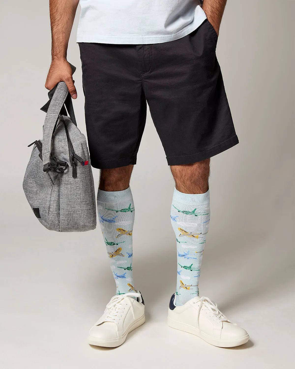 Airplanes Bamboo Blend 8-15 mmHg Graduated Compression Socks sold by MeMoi product image thumbnail 4