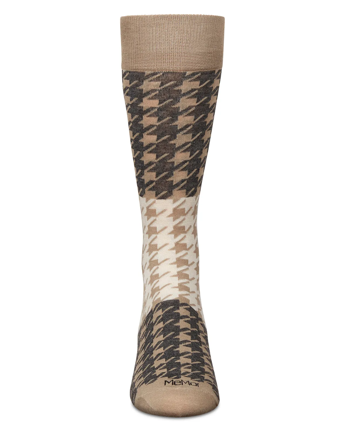 Men's Houndstooth Bamboo Dress Crew Socks sold by MeMoi product image thumbnail 3
