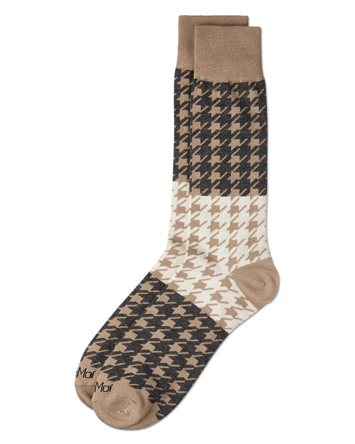 Men's Houndstooth Bamboo Dress Crew Socks sold by MeMoi product image thumbnail 5