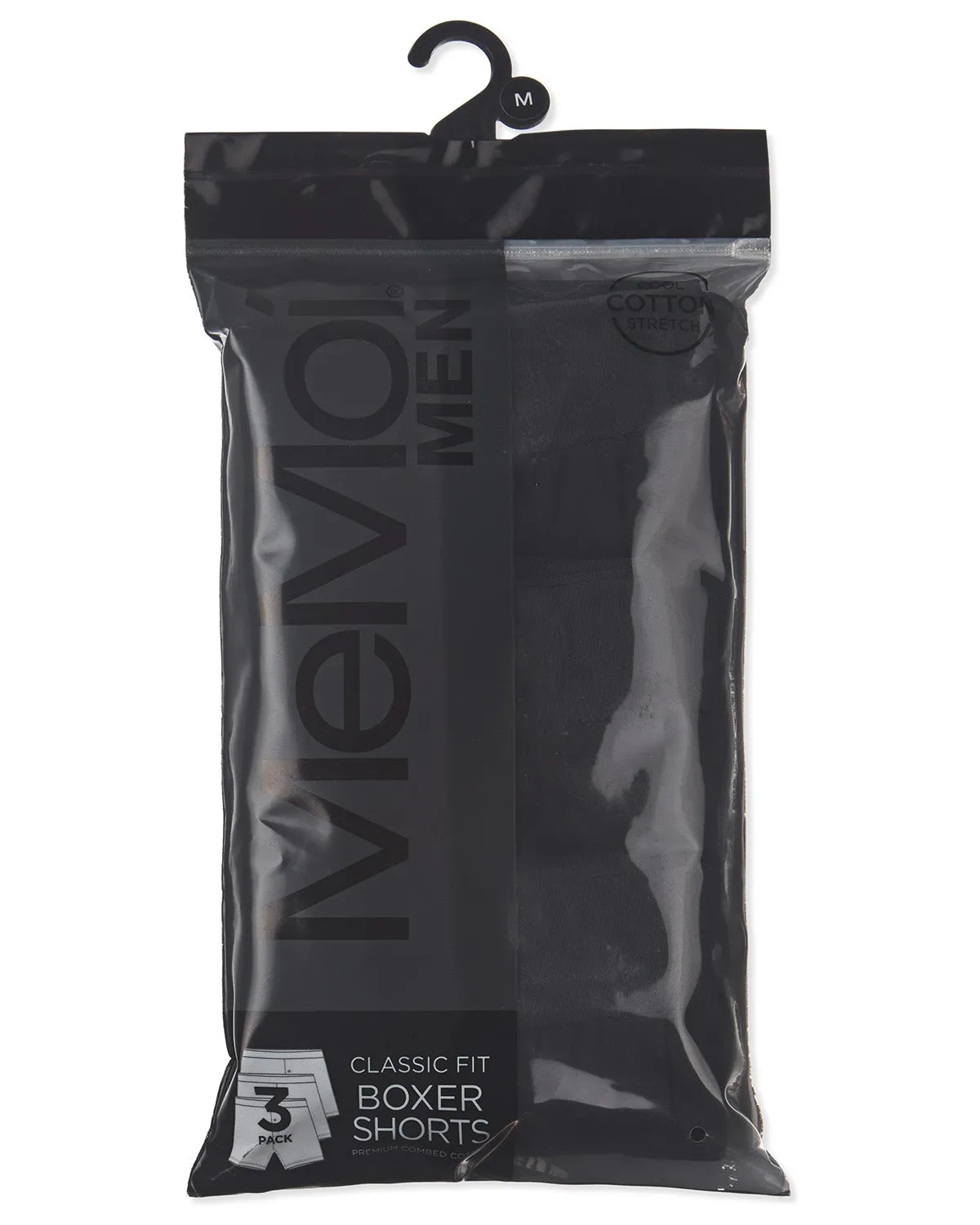 3 Pair Men's Cool Cotton Stretch Classic-Fit Tag-Free Boxer Shorts sold by MeMoi product image thumbnail 5