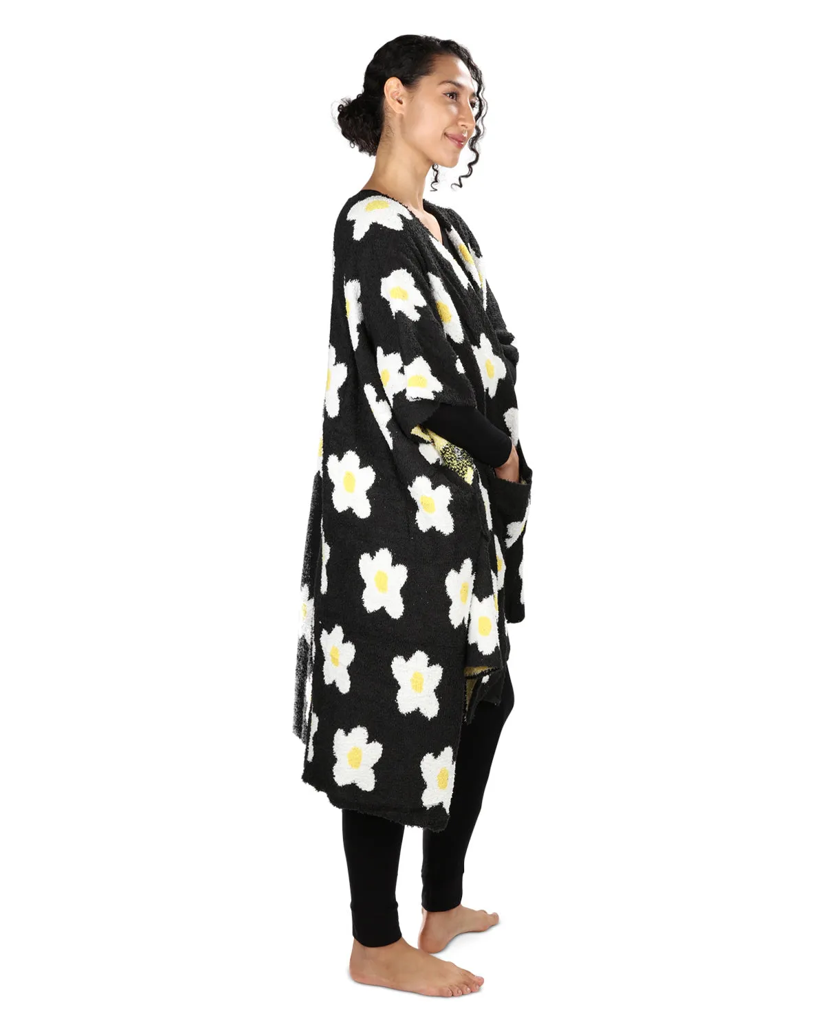 Women's Daisy Cozy Knit Wearable Ruana Throw Robe sold by MeMoi product image thumbnail 2