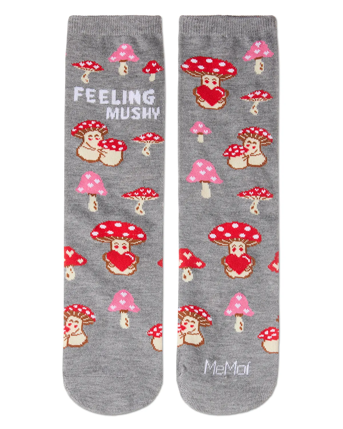 Feeling Mushy Greeting Card Crew Socks sold by MeMoi product image thumbnail 5