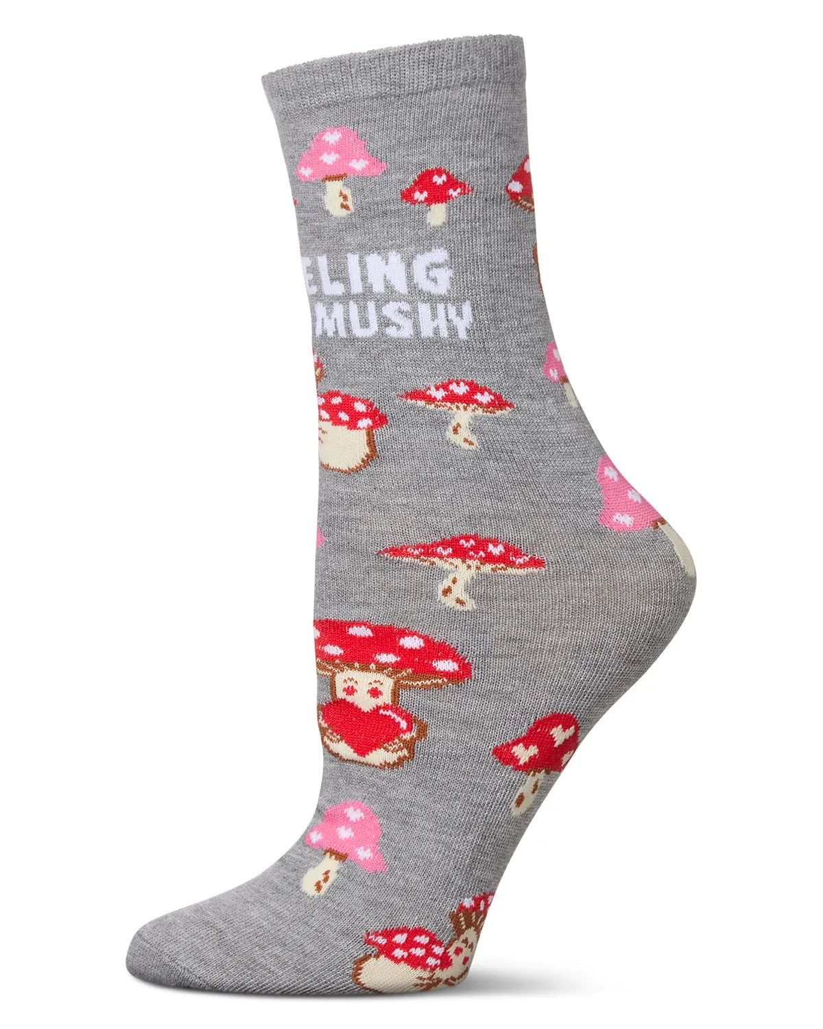 Feeling Mushy Greeting Card Crew Socks sold by MeMoi product image thumbnail 4