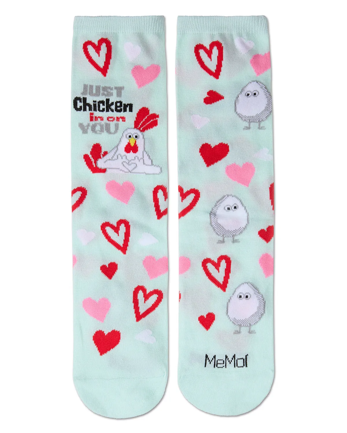Just Chicken In On You Greeting Card Crew Socks sold by MeMoi product image thumbnail 3