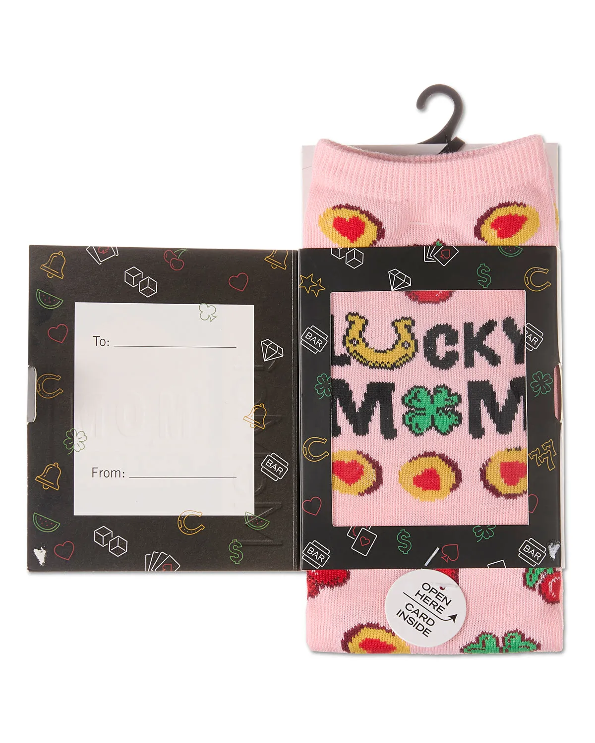Lucky Mom Greeting Card Crew Socks sold by MeMoi product image thumbnail 2
