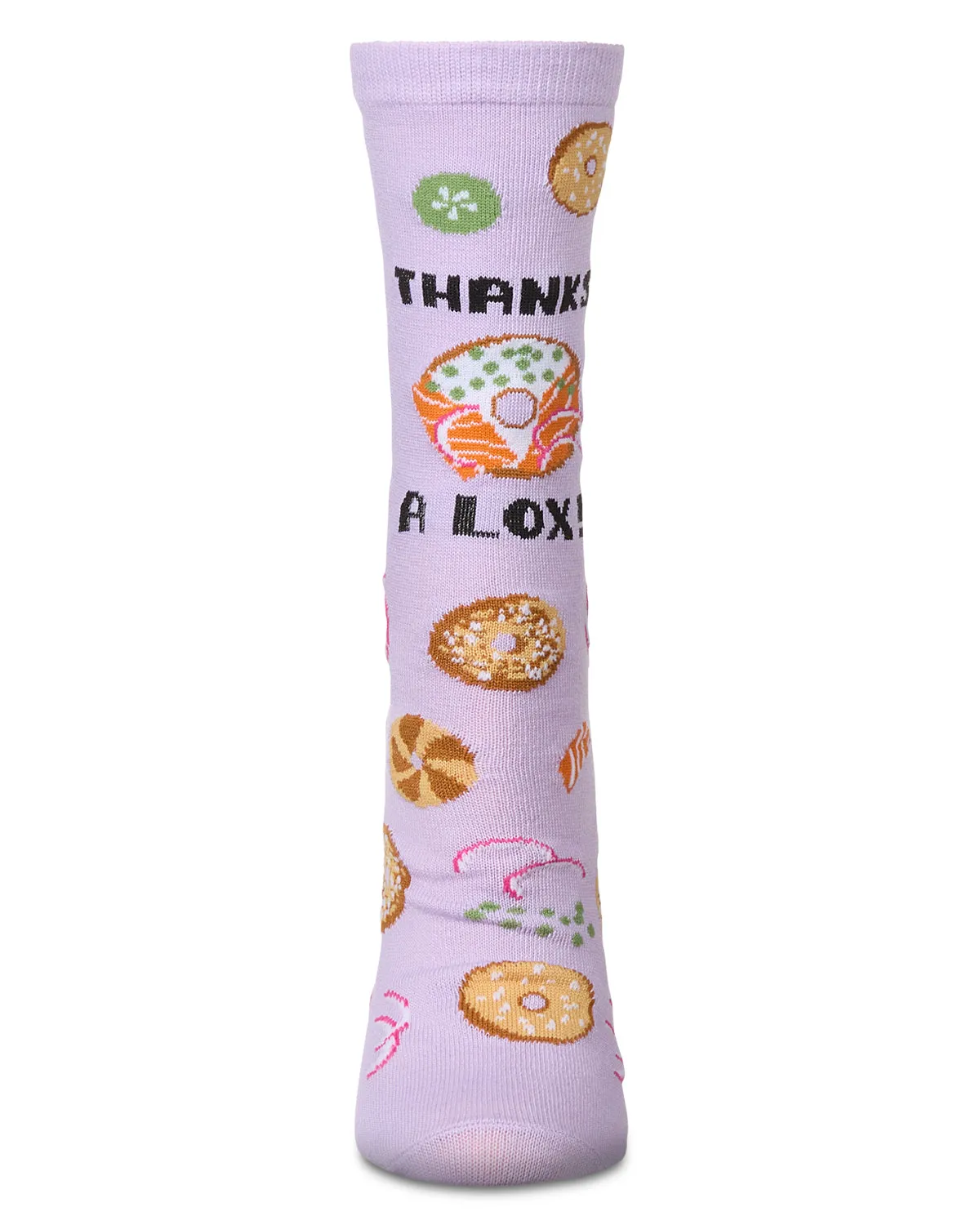 Thanks A Lox Greeting Card Crew Socks sold by MeMoi product image thumbnail 4
