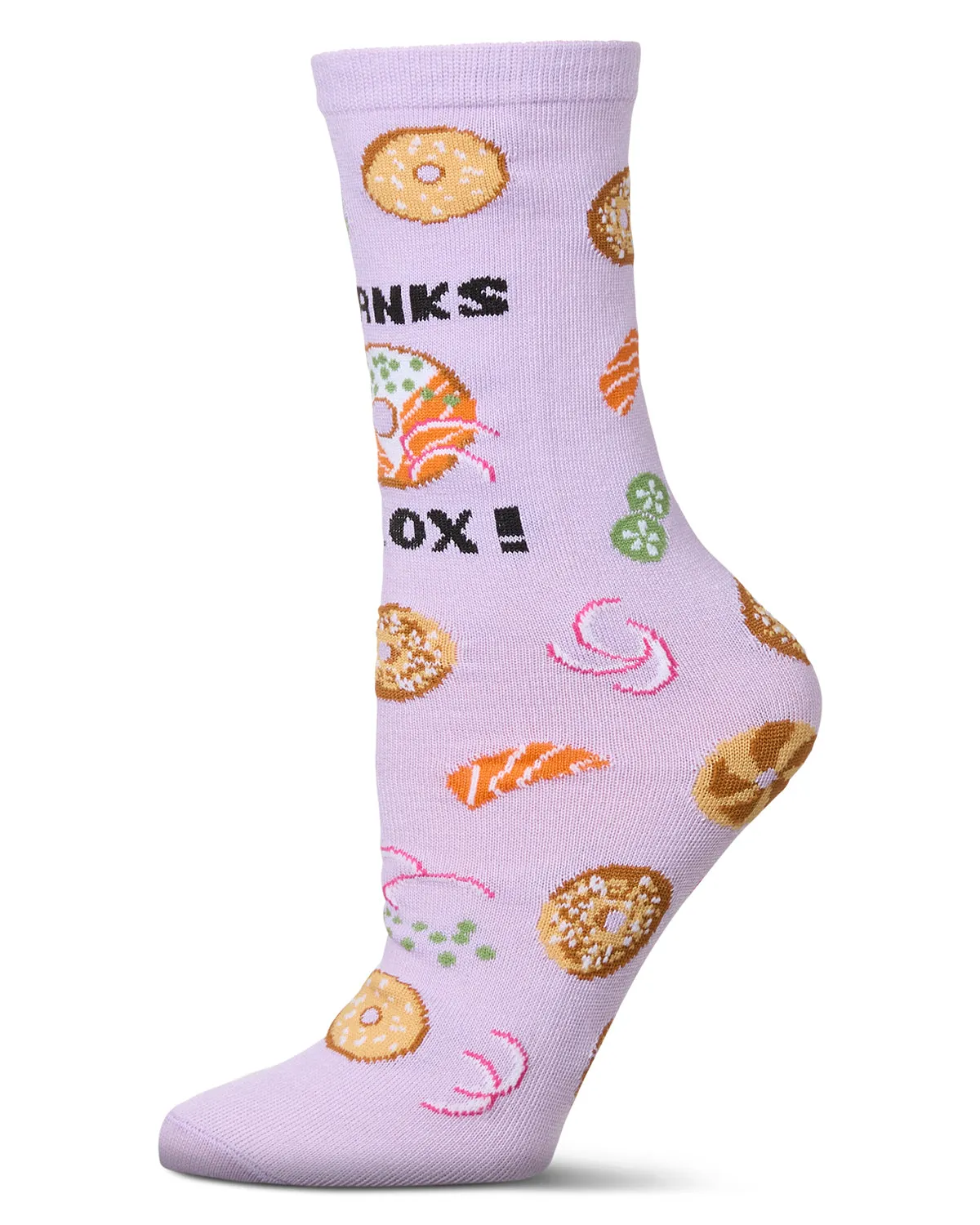 Thanks A Lox Greeting Card Crew Socks sold by MeMoi product image thumbnail 3
