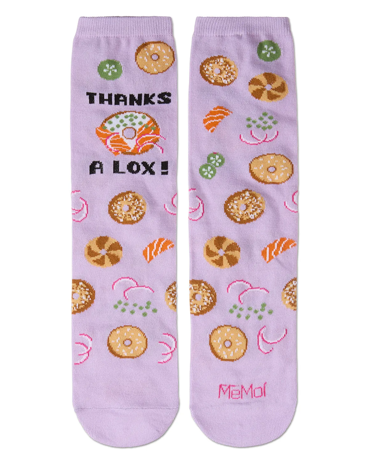 Thanks A Lox Greeting Card Crew Socks sold by MeMoi product image thumbnail 5