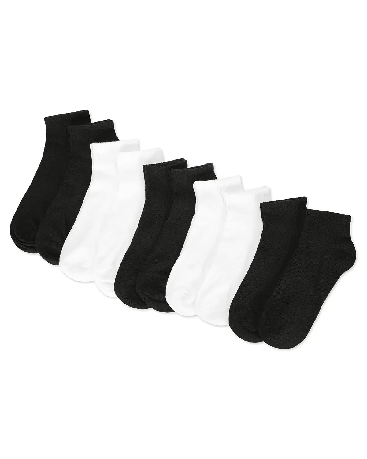 Women's 10 Pair Pack Active Sport Solid Quarter Socks sold by MeMoi product image thumbnail 3