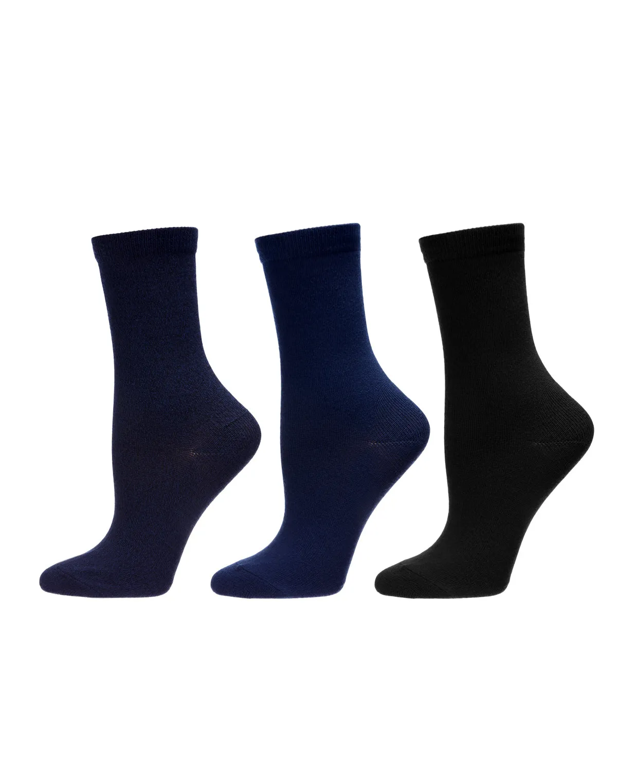 Solid Buttersoft Crew Sock 3 Pack sold by MeMoi product image thumbnail 2