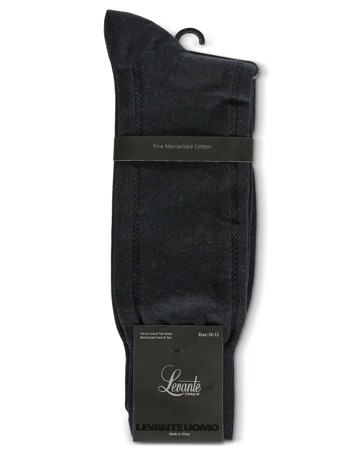 Men's Flat Knit Cotton Blend Socks with Side Lines sold by MeMoi product image thumbnail 4