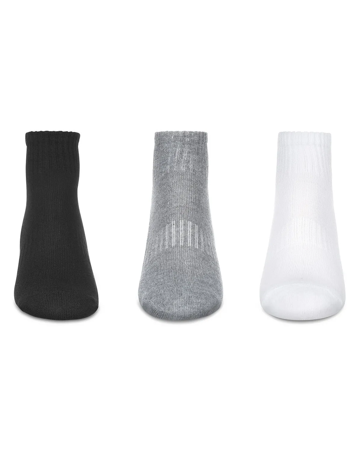 6 Pair Women's Half-Cushioned Solid-Color Quarter Socks sold by MeMoi product image thumbnail 2