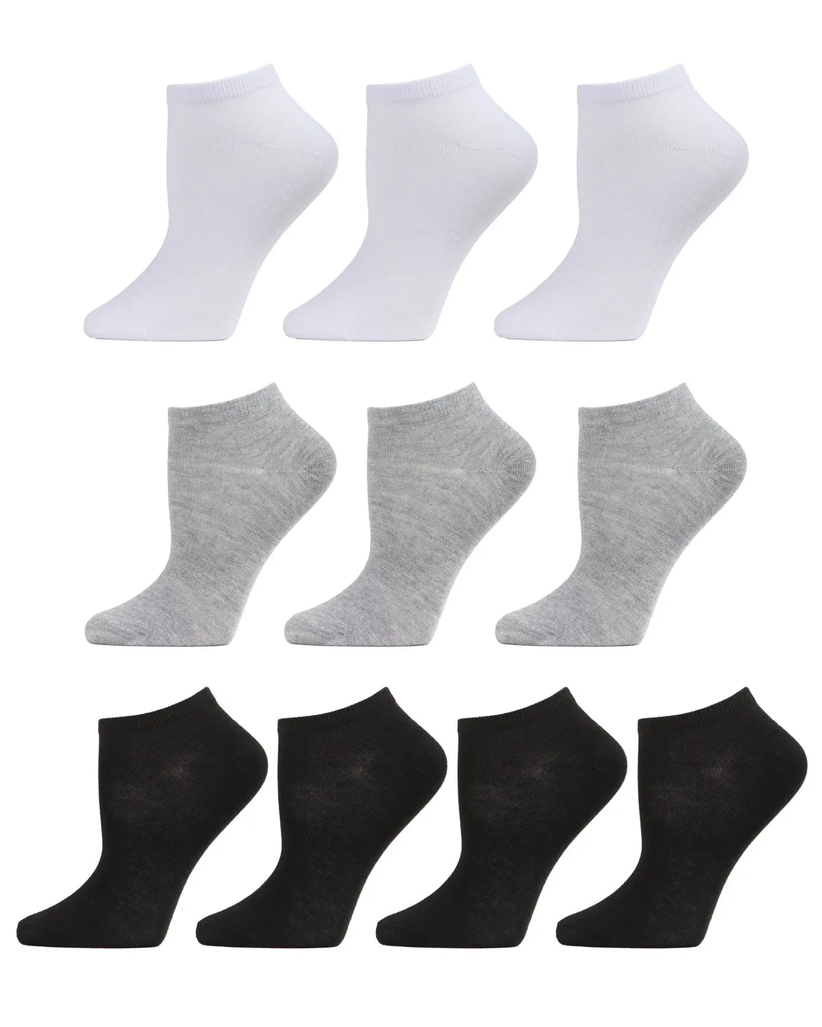 Women's 10 Pair Pack Basic Solid Low Cut Socks sold by MeMoi product image thumbnail 4
