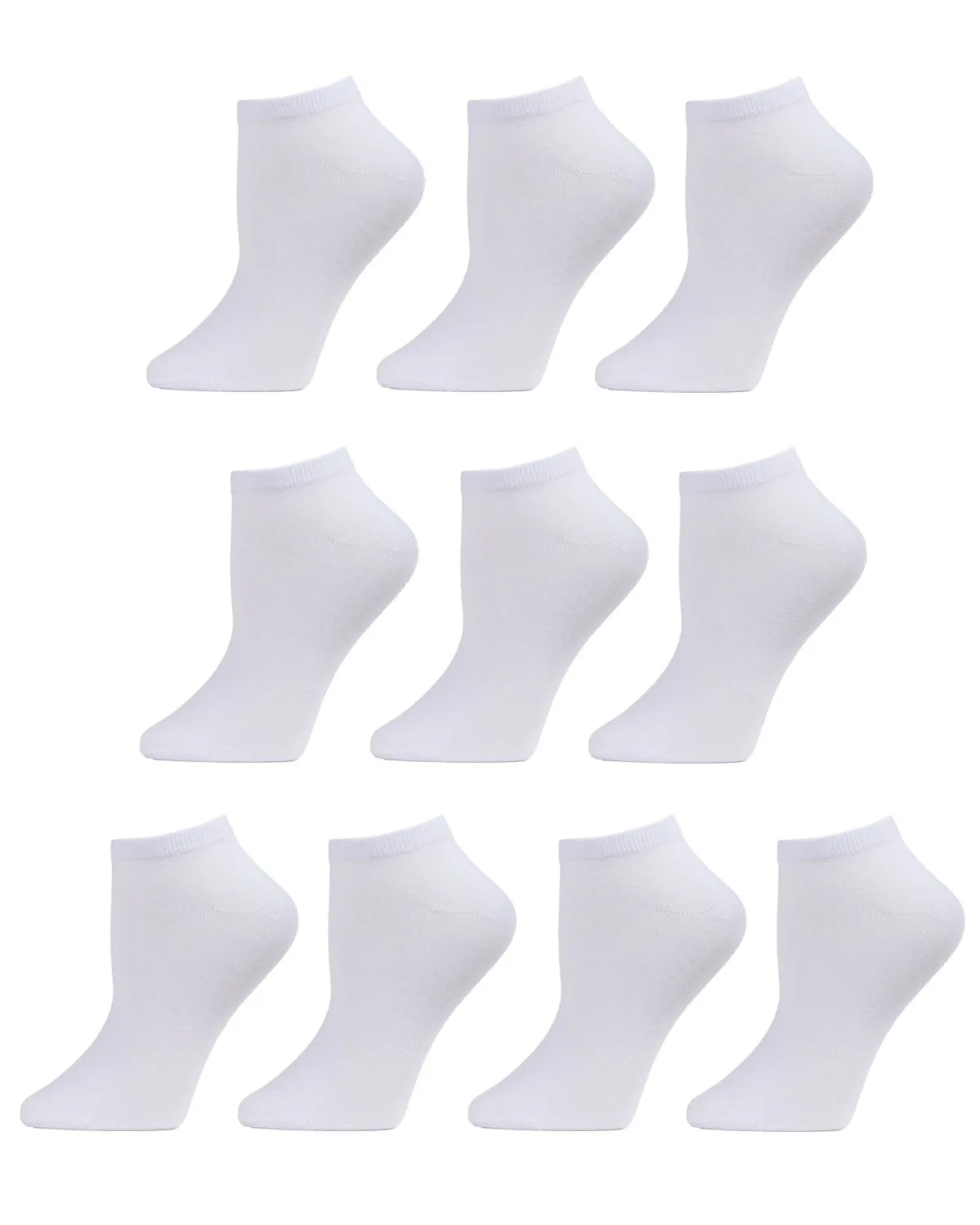 Women's 10 Pair Pack Basic Solid Low Cut Socks sold by MeMoi product image thumbnail 2