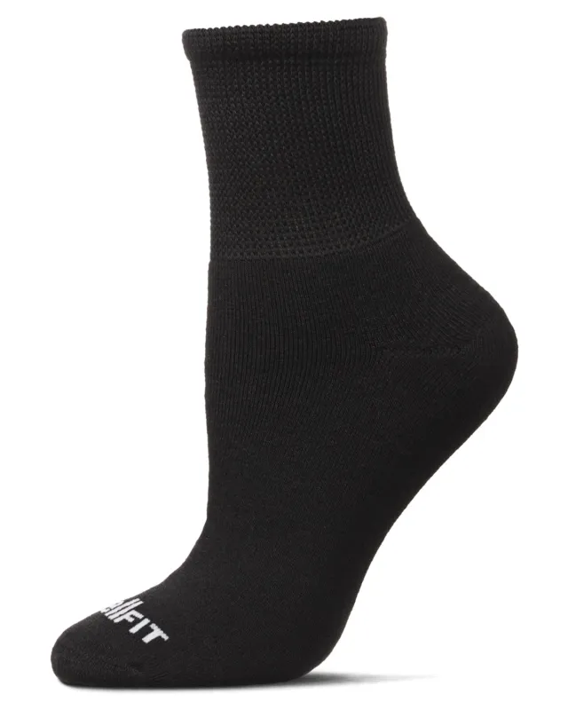 2 Pair Pack Diabetic Full Cushioned Quarter Socks sold by MeMoi