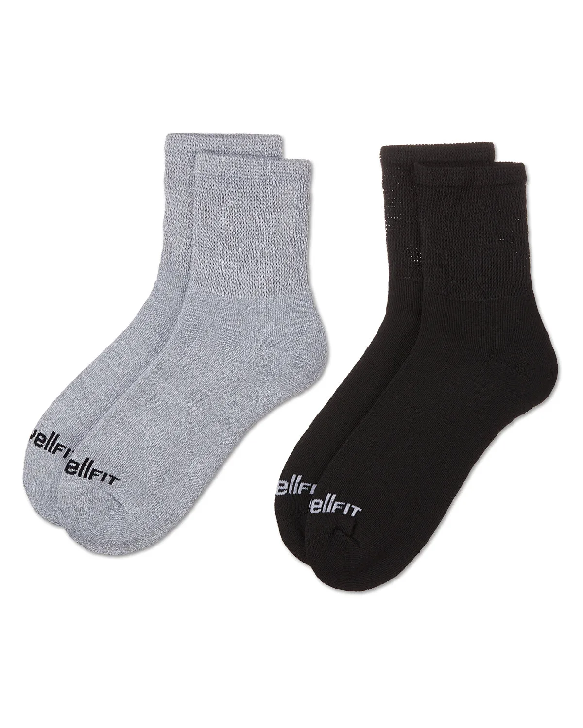 2 Pair Pack Diabetic Full Cushioned Quarter Socks sold by MeMoi product image thumbnail 5