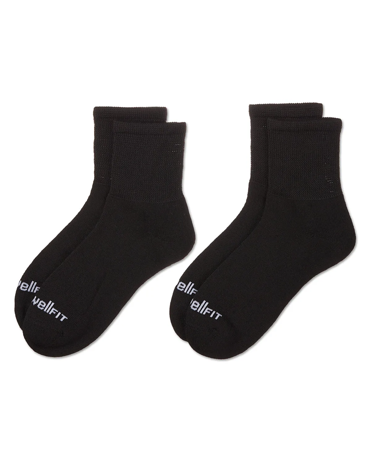 2 Pair Pack Diabetic Full Cushioned Quarter Socks sold by MeMoi product image thumbnail 4