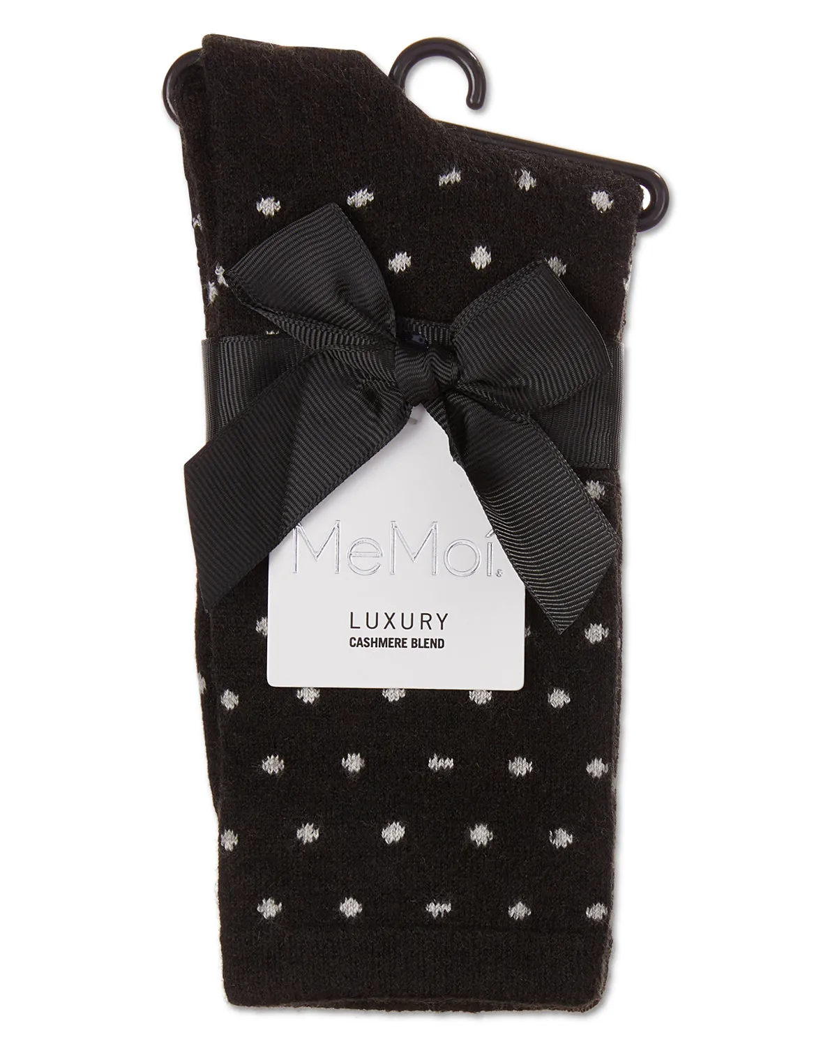 Women's Mini Dot Cashmere Crew Socks sold by MeMoi product image thumbnail 2