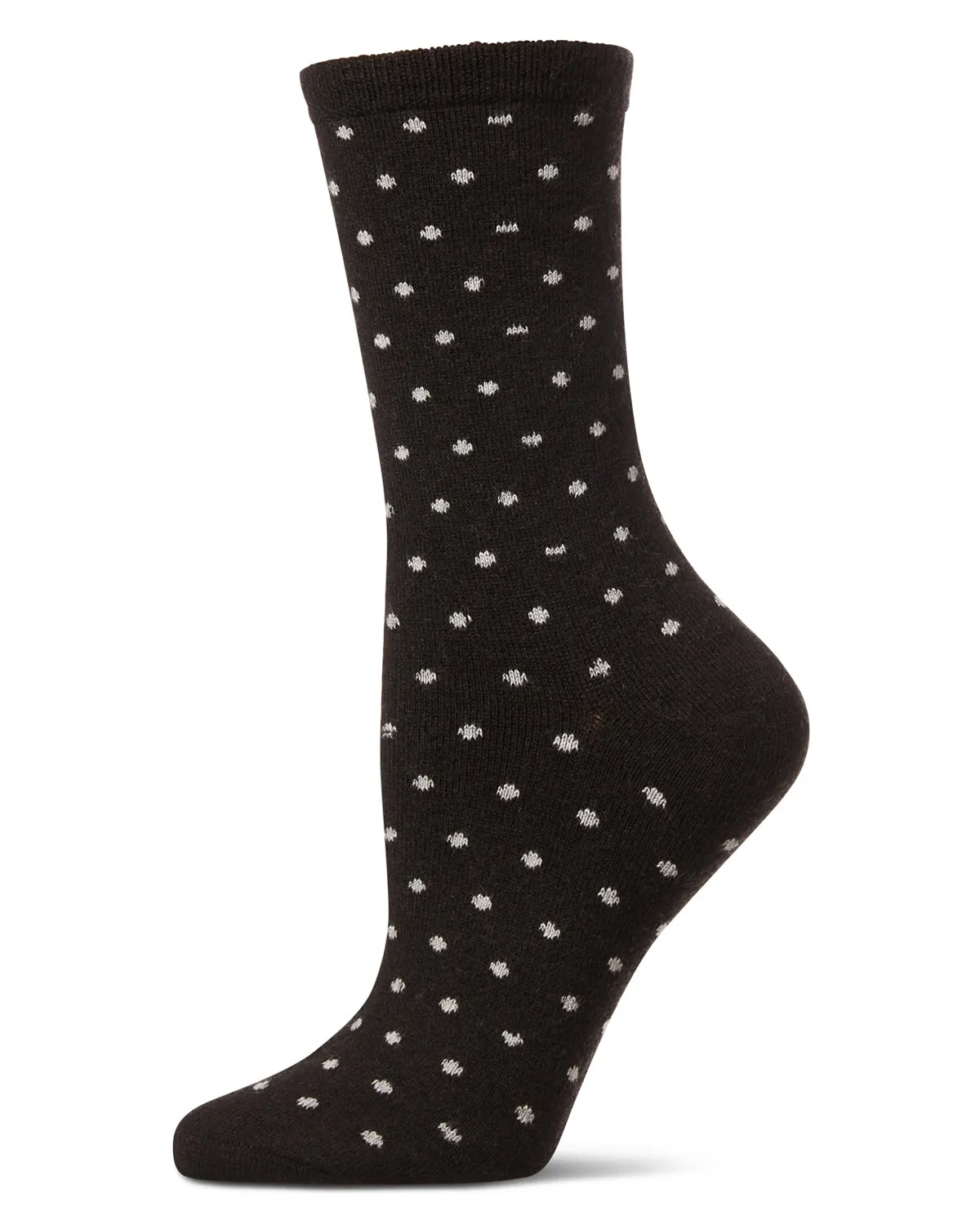 Women's Mini Dot Cashmere Crew Socks sold by MeMoi