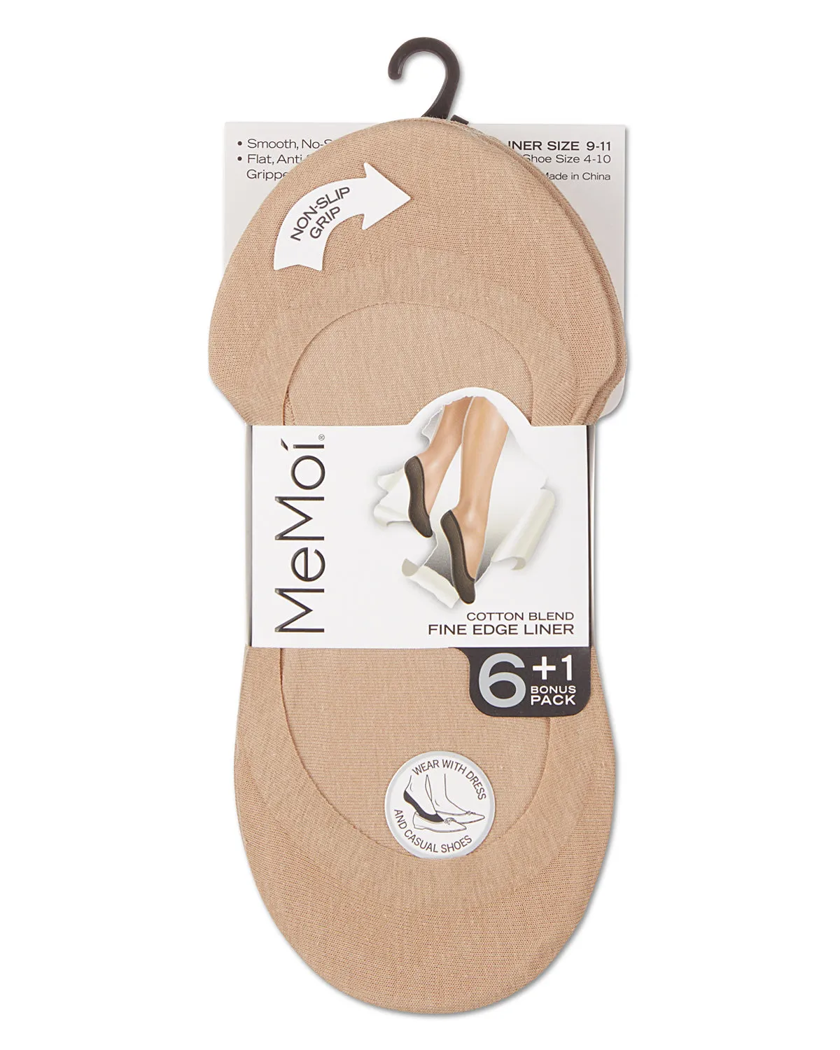 Women's 7 Pair Pack Fine Edge Liner Socks sold by MeMoi product image thumbnail 4