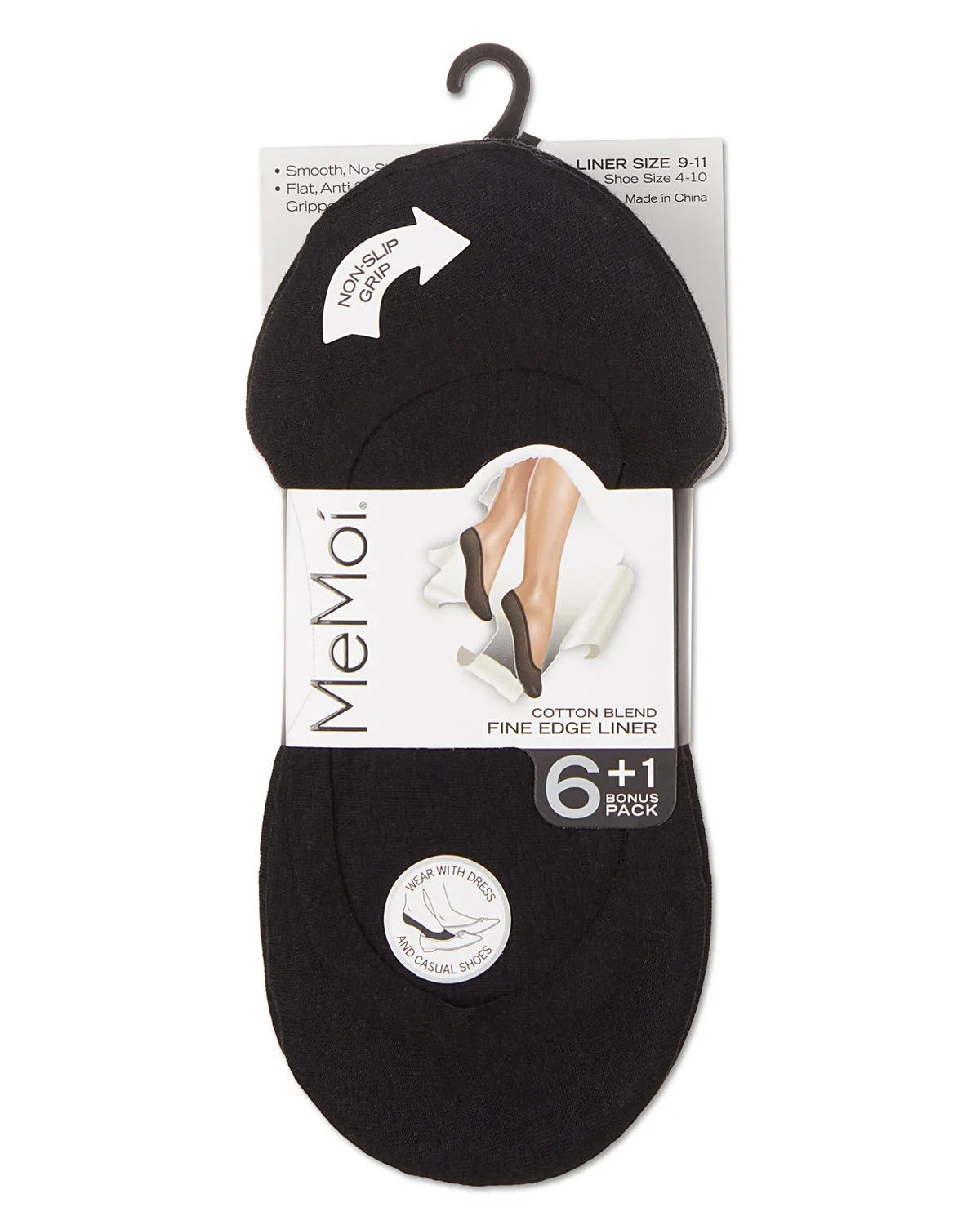 Women's 7 Pair Pack Fine Edge Liner Socks sold by MeMoi product image thumbnail 3