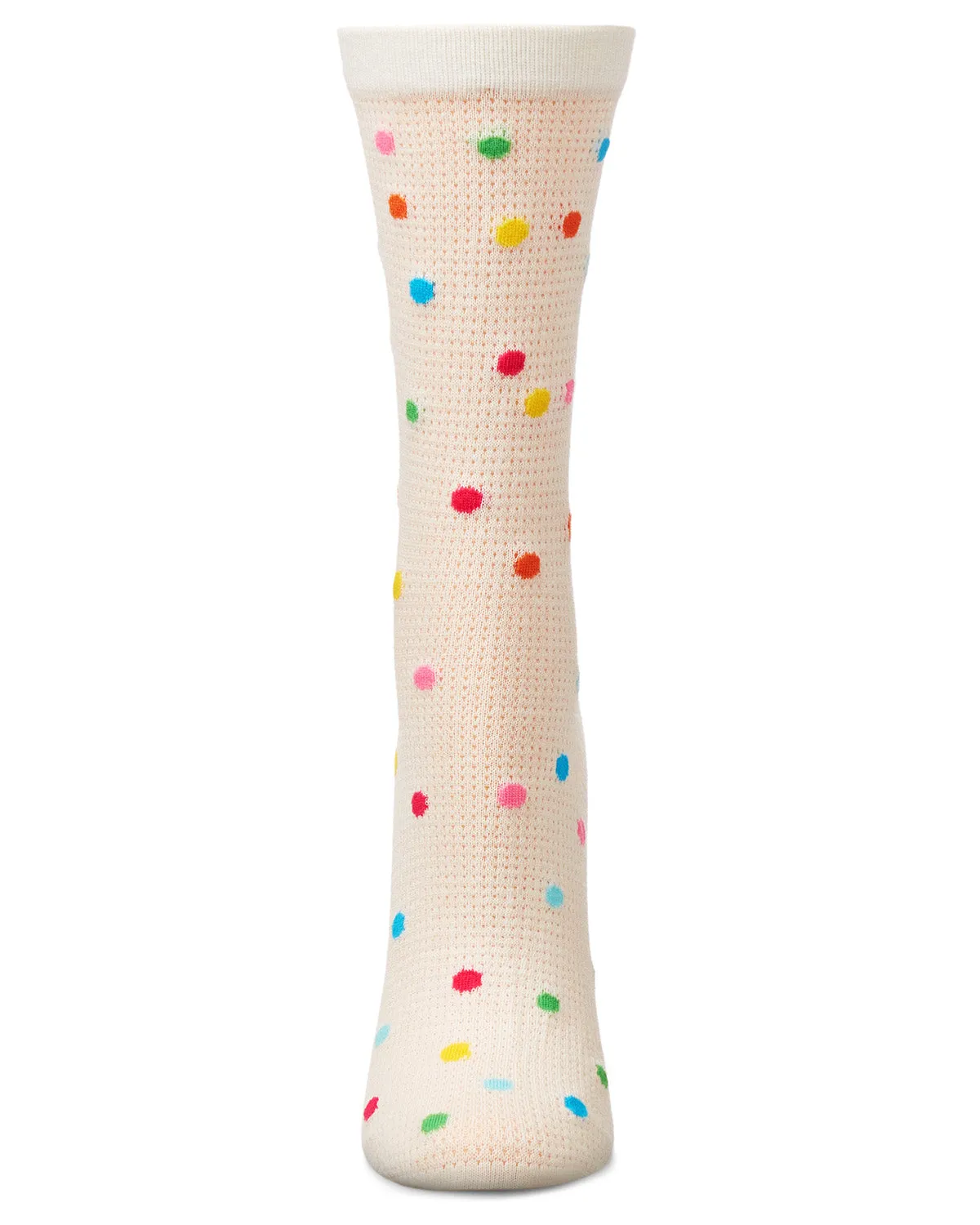Women's Openwork Dotted Crew Socks sold by MeMoi product image thumbnail 2