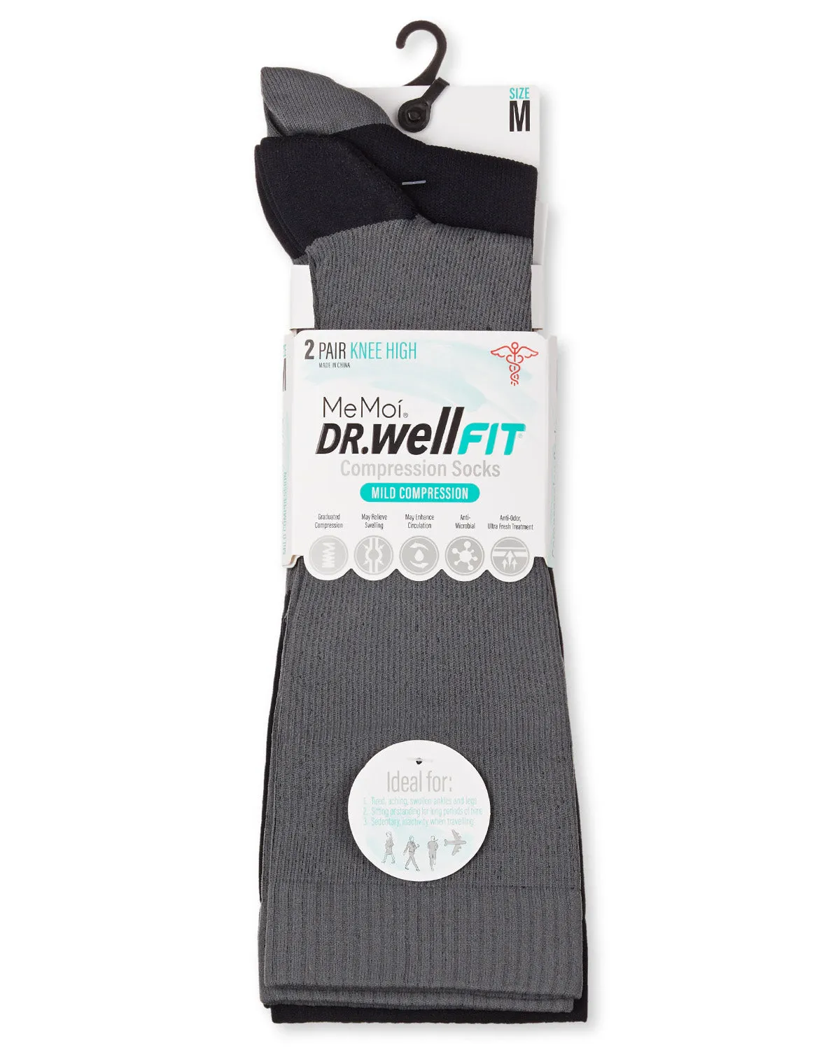 Women's 2 Pair Pack Tipped Compression Socks sold by MeMoi product image thumbnail 4