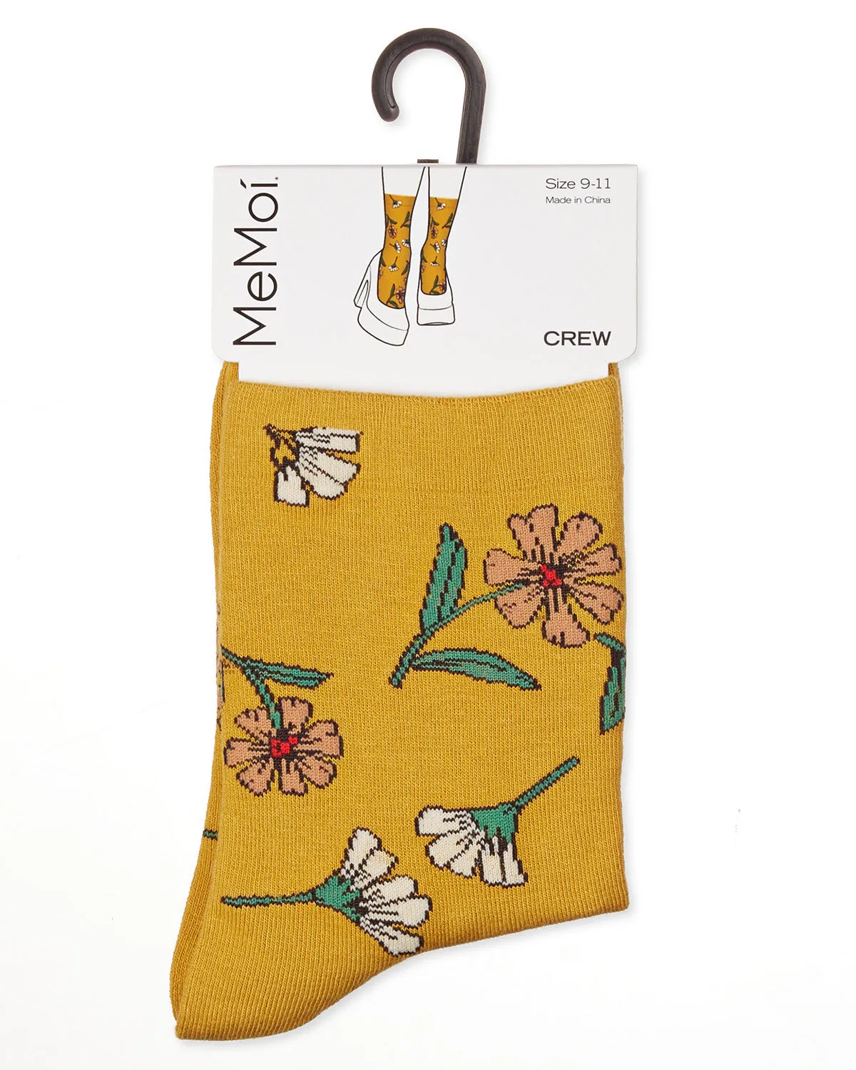 Women's Whimsy Floral Crew Socks sold by MeMoi product image thumbnail 4