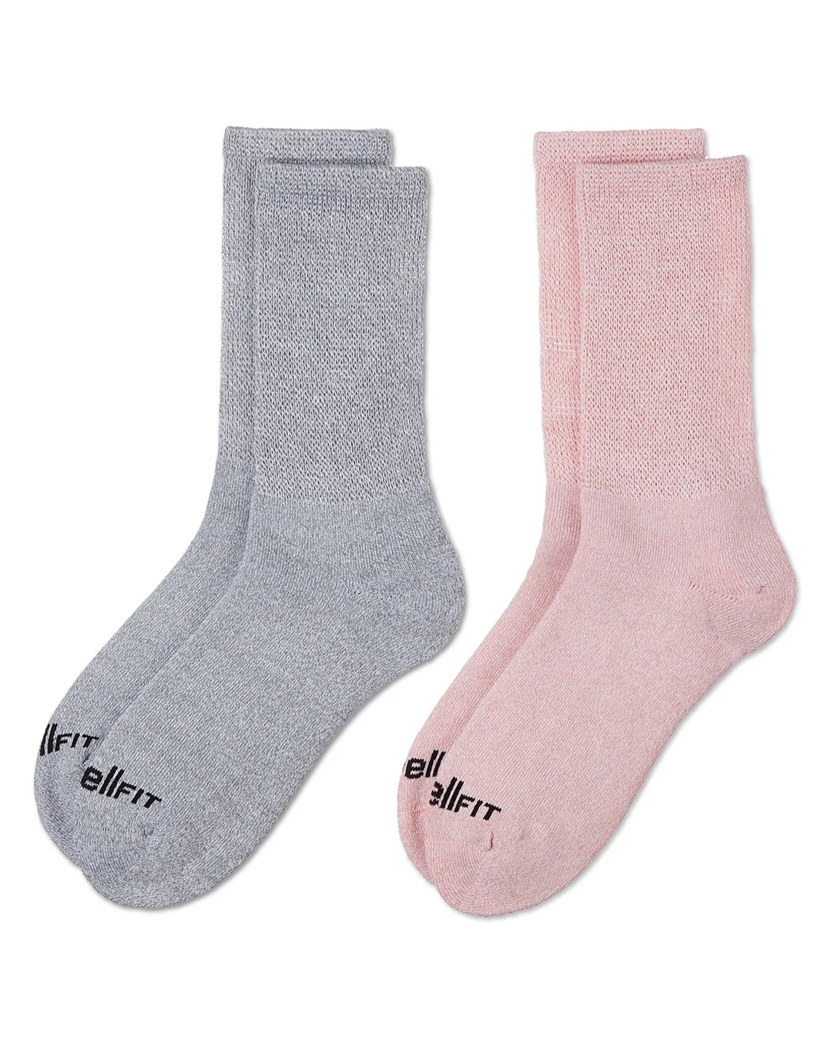 2 Pair Pack Diabetic Full Cushioned Crew Socks sold by MeMoi product image thumbnail 4