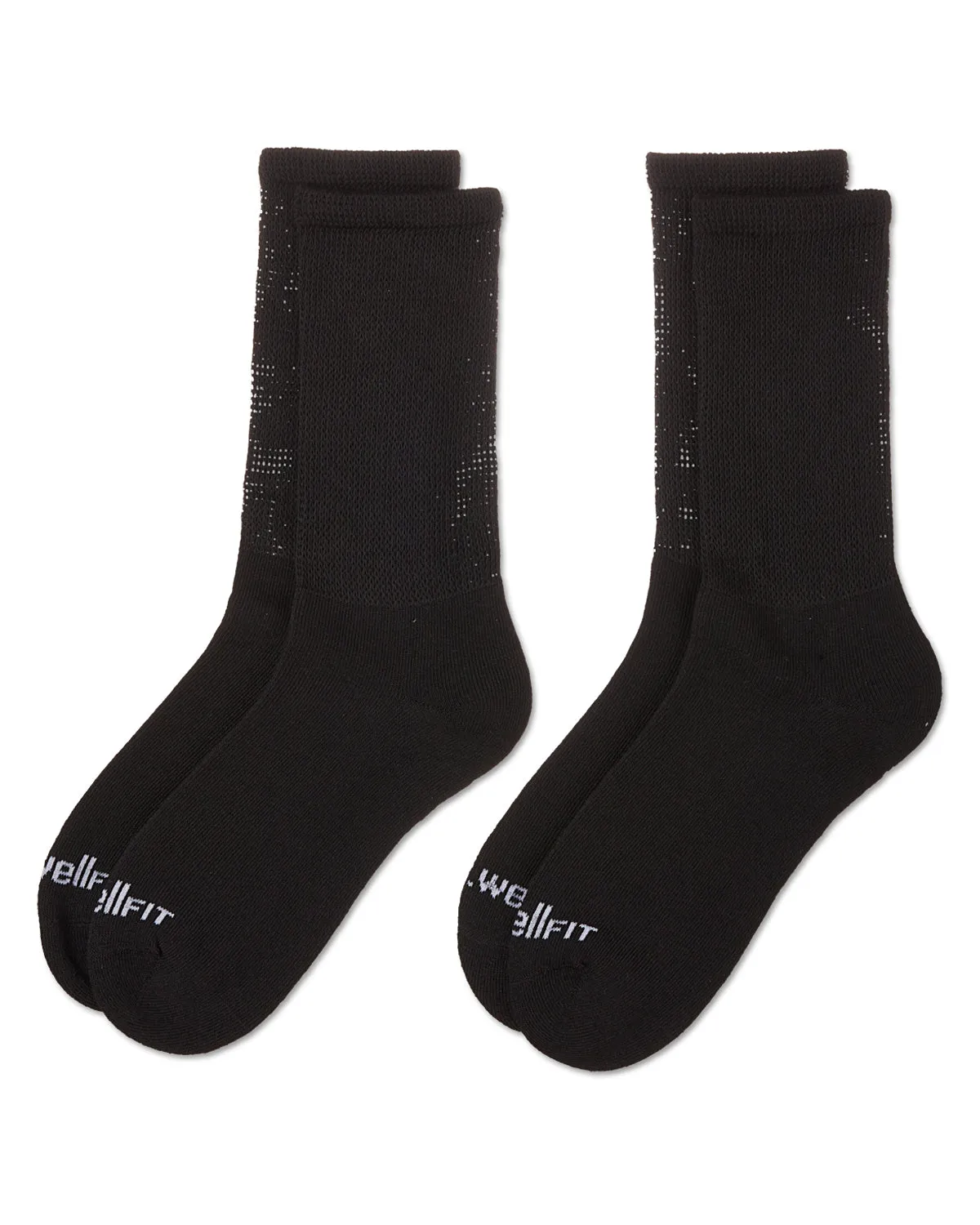 2 Pair Pack Diabetic Full Cushioned Crew Socks sold by MeMoi product image thumbnail 3