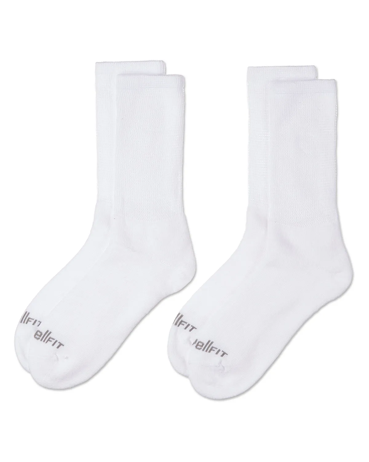 2 Pair Pack Diabetic Full Cushioned Crew Socks sold by MeMoi product image thumbnail 5