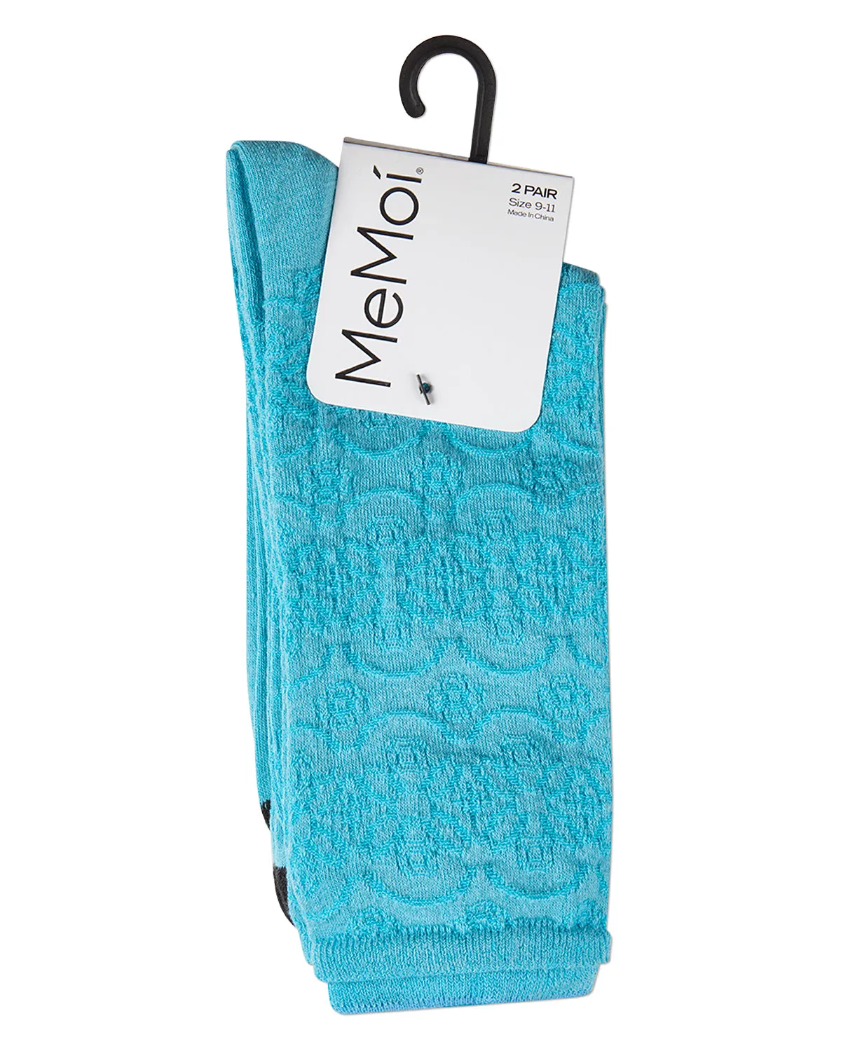 Women's 2 Pair Pack Overlapping Circles Crew Socks sold by MeMoi product image thumbnail 3