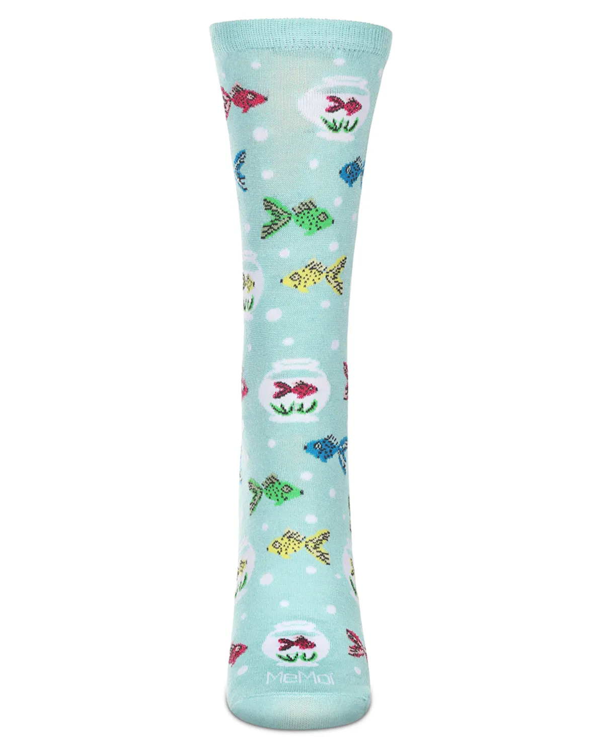 Women's Goldfish Rayon From Bamboo Crew Socks sold by MeMoi product image thumbnail 2