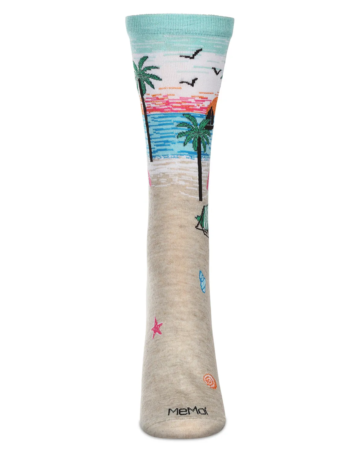 Women's Beach Rayon From Bamboo Crew Socks sold by MeMoi product image thumbnail 2