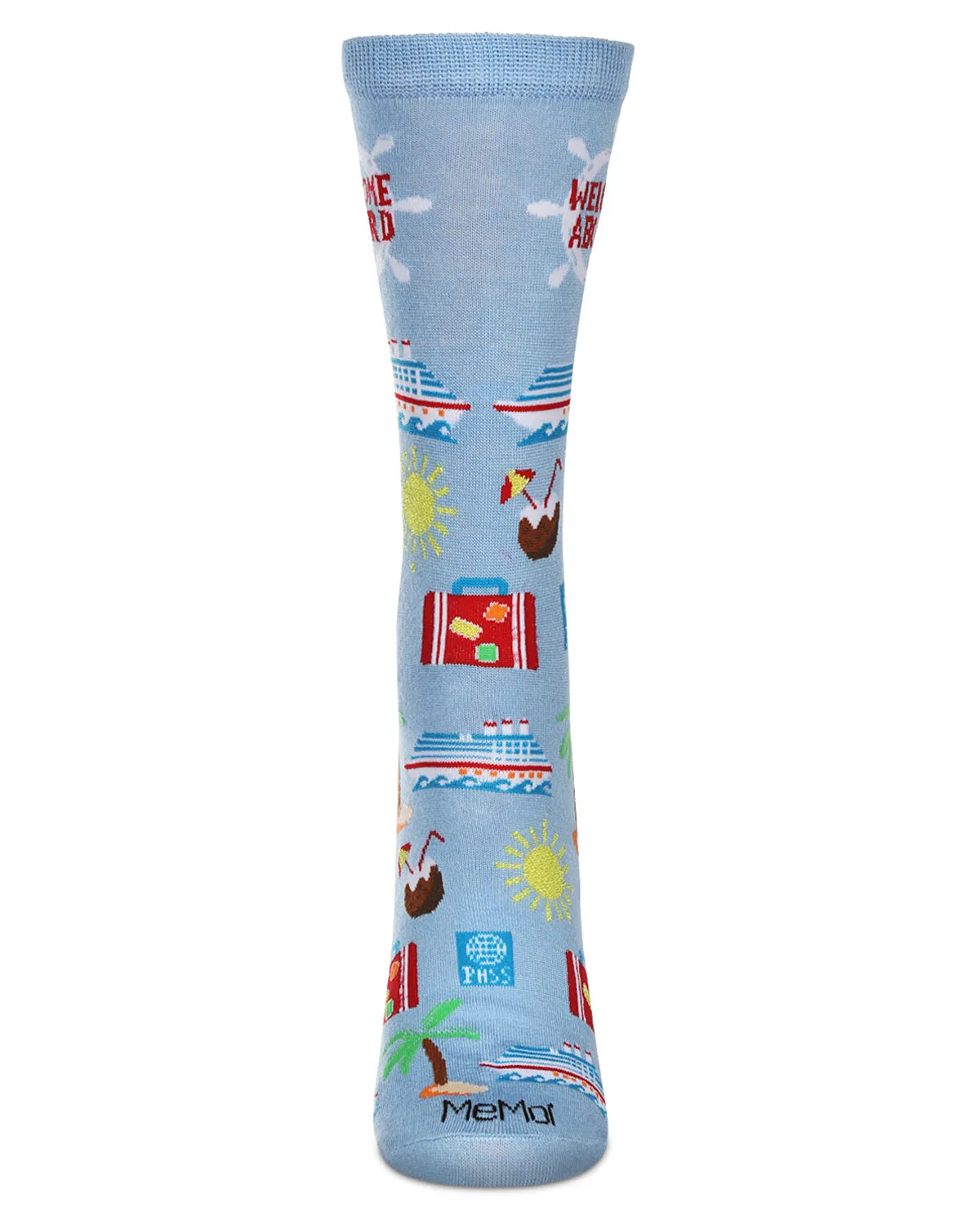 Women's Cruise Ship Rayon From Bamboo Crew Socks sold by MeMoi product image thumbnail 2