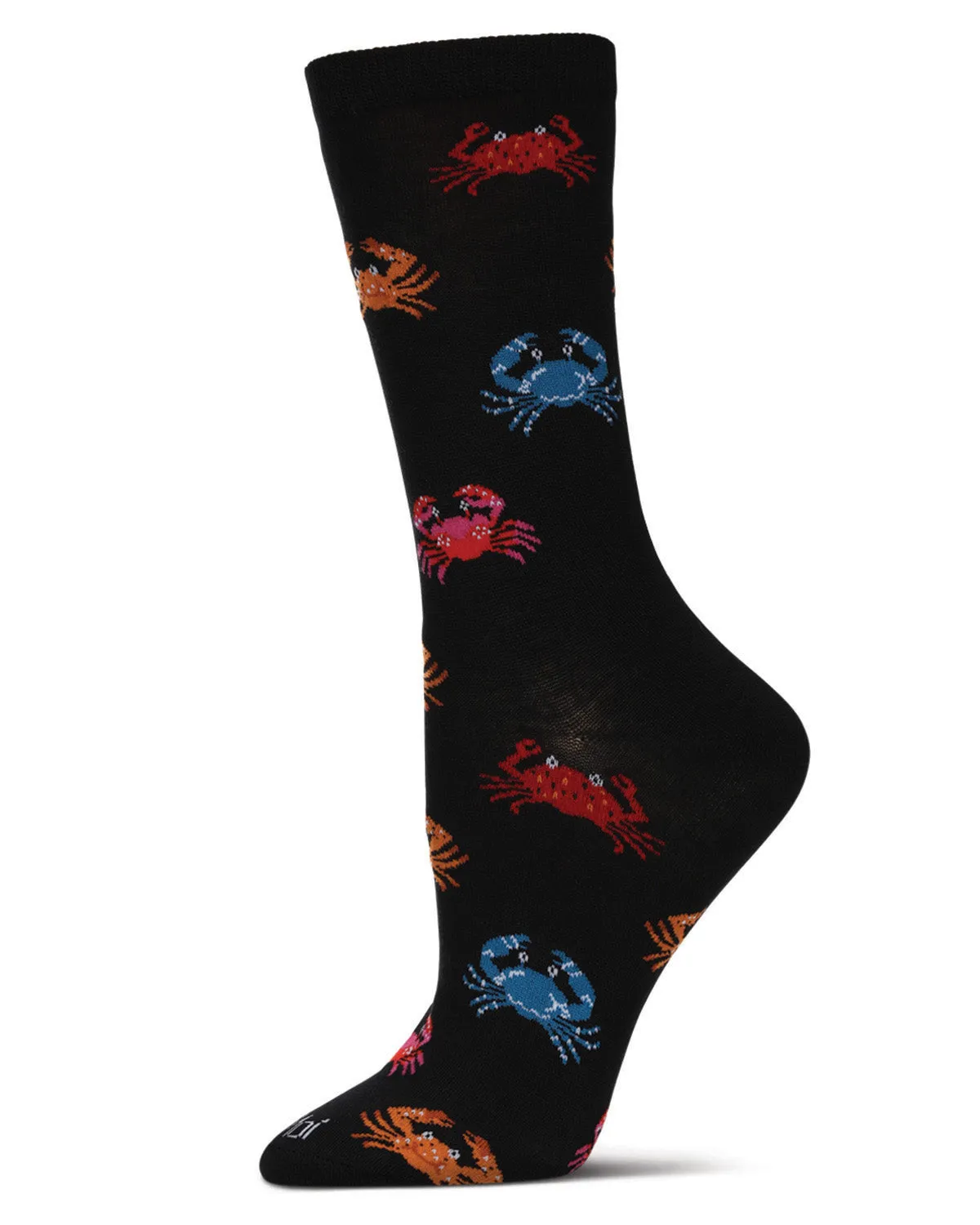 Women's Crabs Rayon From Bamboo Crew Socks sold by MeMoi