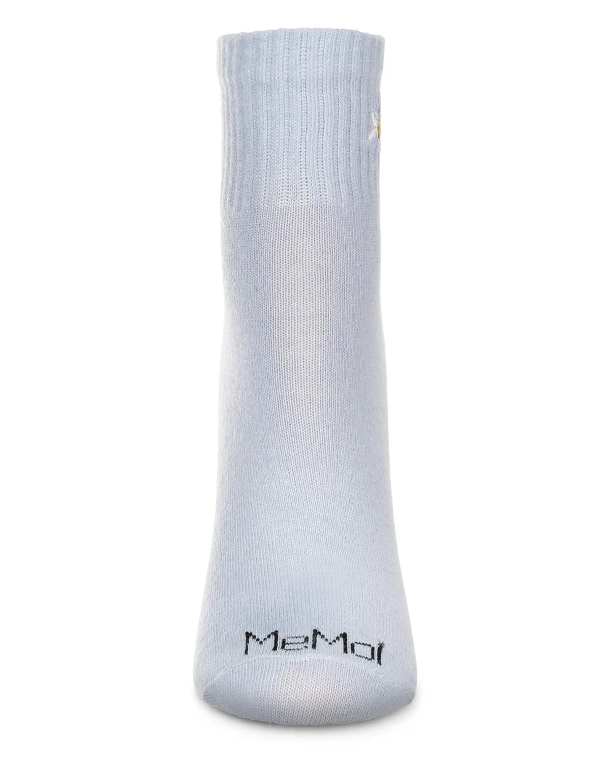 Women's Daisy Embroidery Athletic Quarter Socks sold by MeMoi product image thumbnail 2