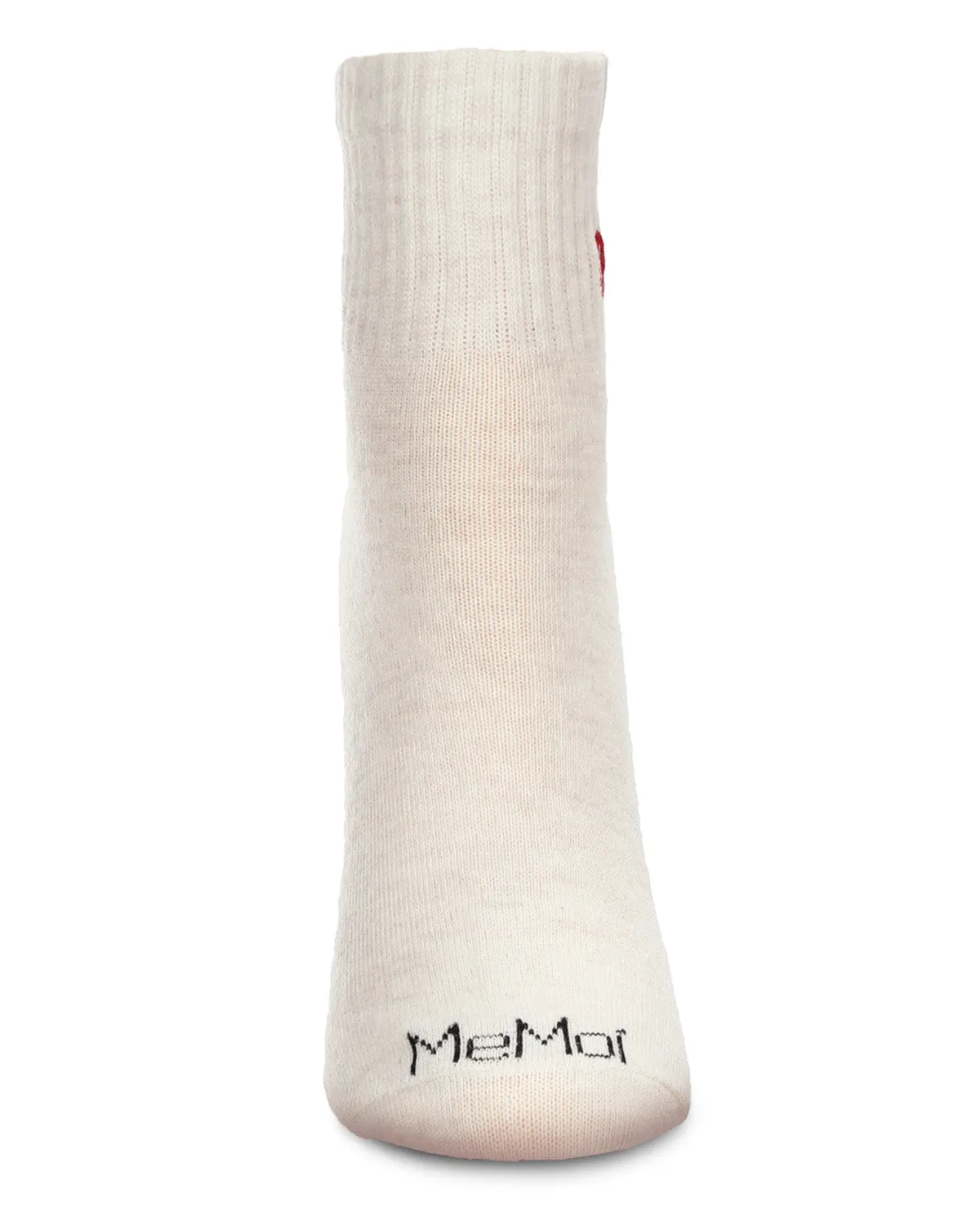 Women's Cherry Embroidery Athletic Quarter Socks sold by MeMoi product image thumbnail 2