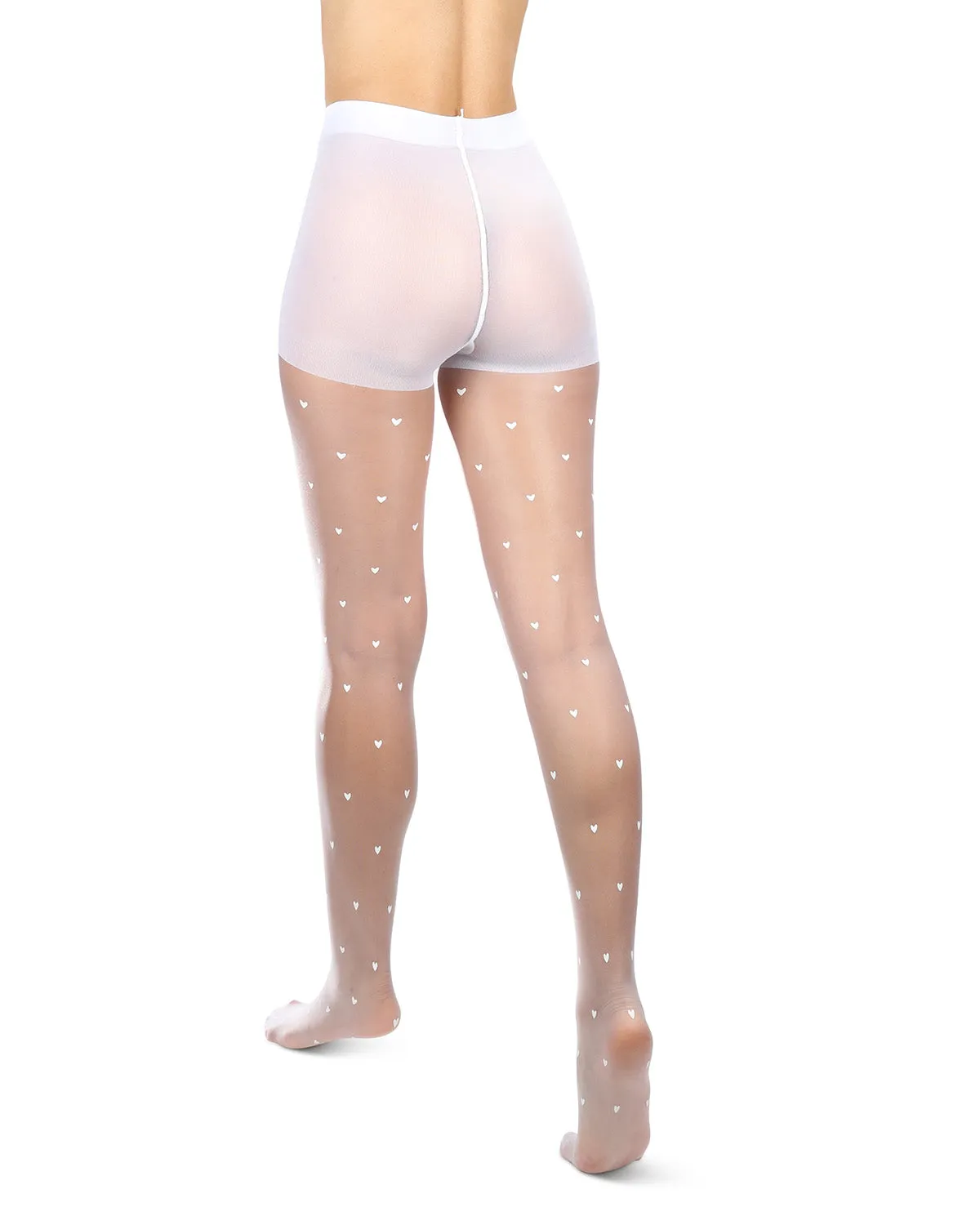 Women's Mini Heart Sheer Nylon Tights sold by MeMoi product image thumbnail 4
