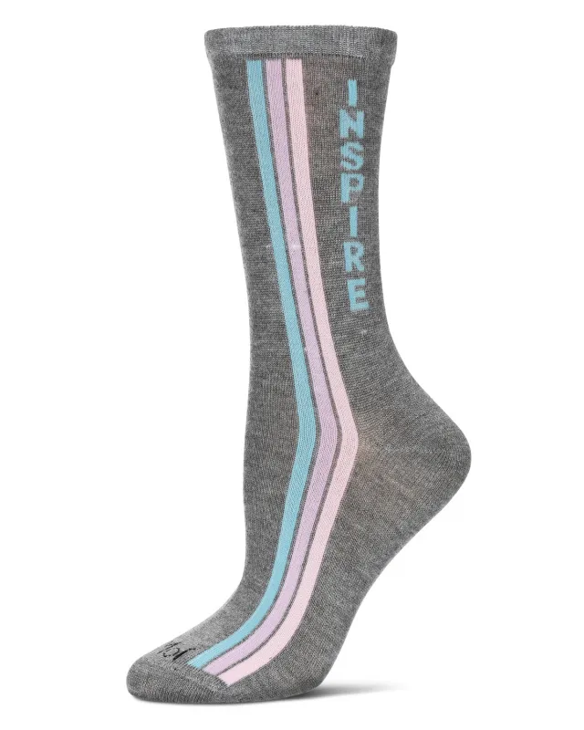 Women's Inspire Rayon From Bamboo Crew Socks sold by MeMoi