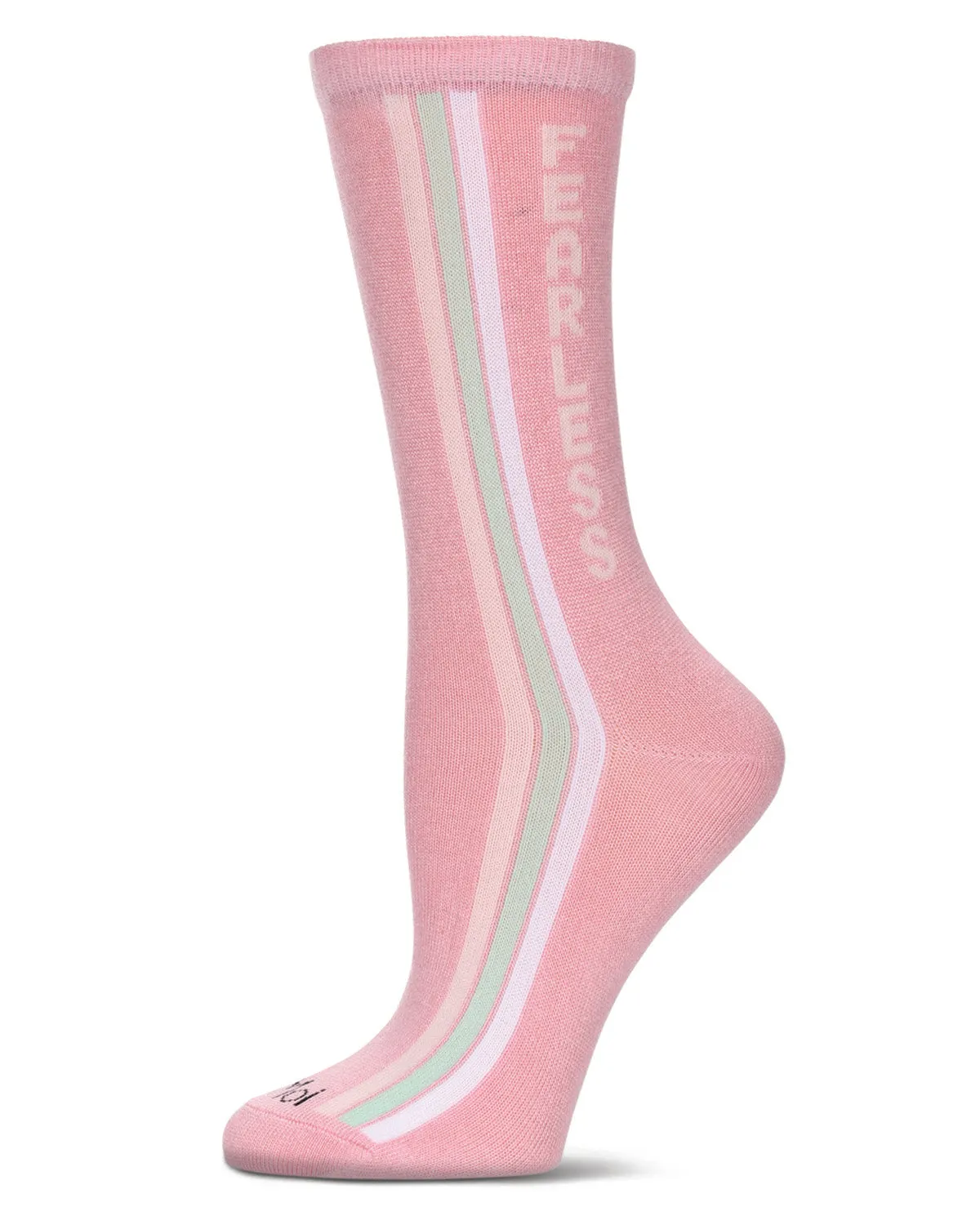 Women's Fearless Rayon From Bamboo Crew Socks sold by MeMoi
