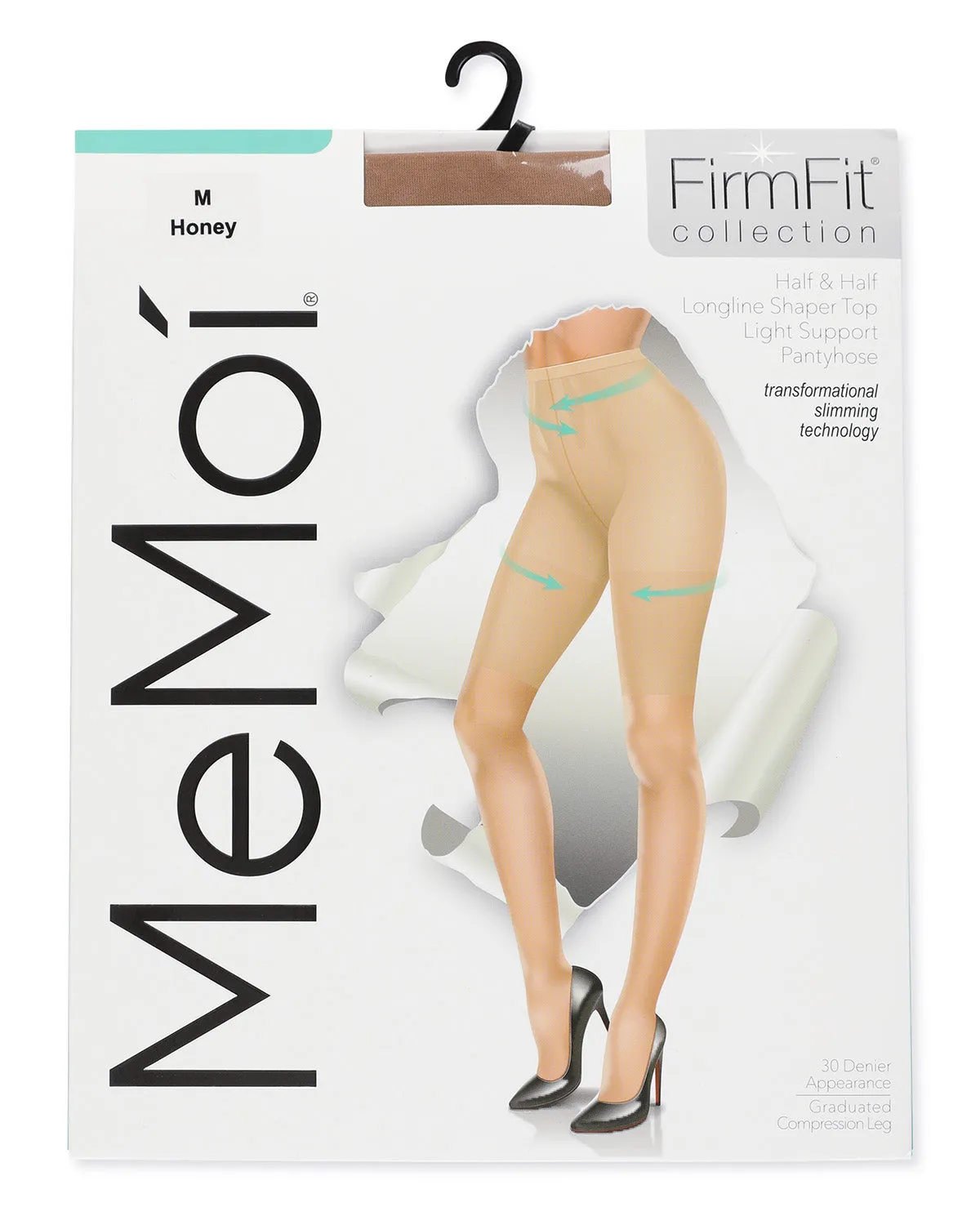 Women's Half & Half Light Support Leg Nylon Pantyhose sold by MeMoi product image thumbnail 4