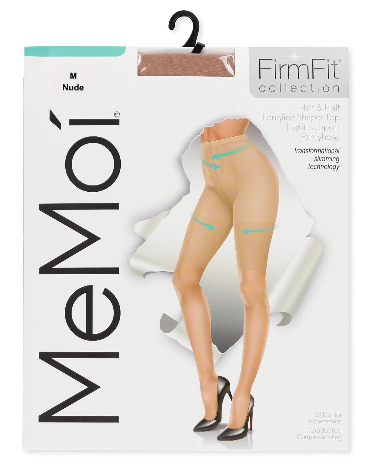 Women's Half & Half Light Support Leg Nylon Pantyhose sold by MeMoi product image thumbnail 3