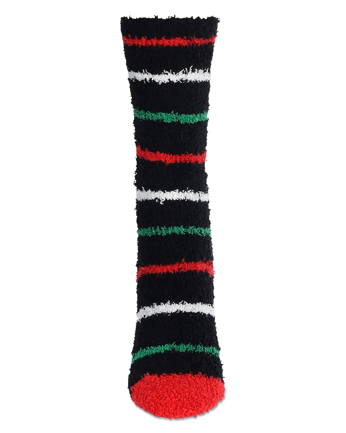 Women's Striped Reindeer Embroidery Cozy Crew Socks sold by MeMoi product image thumbnail 2