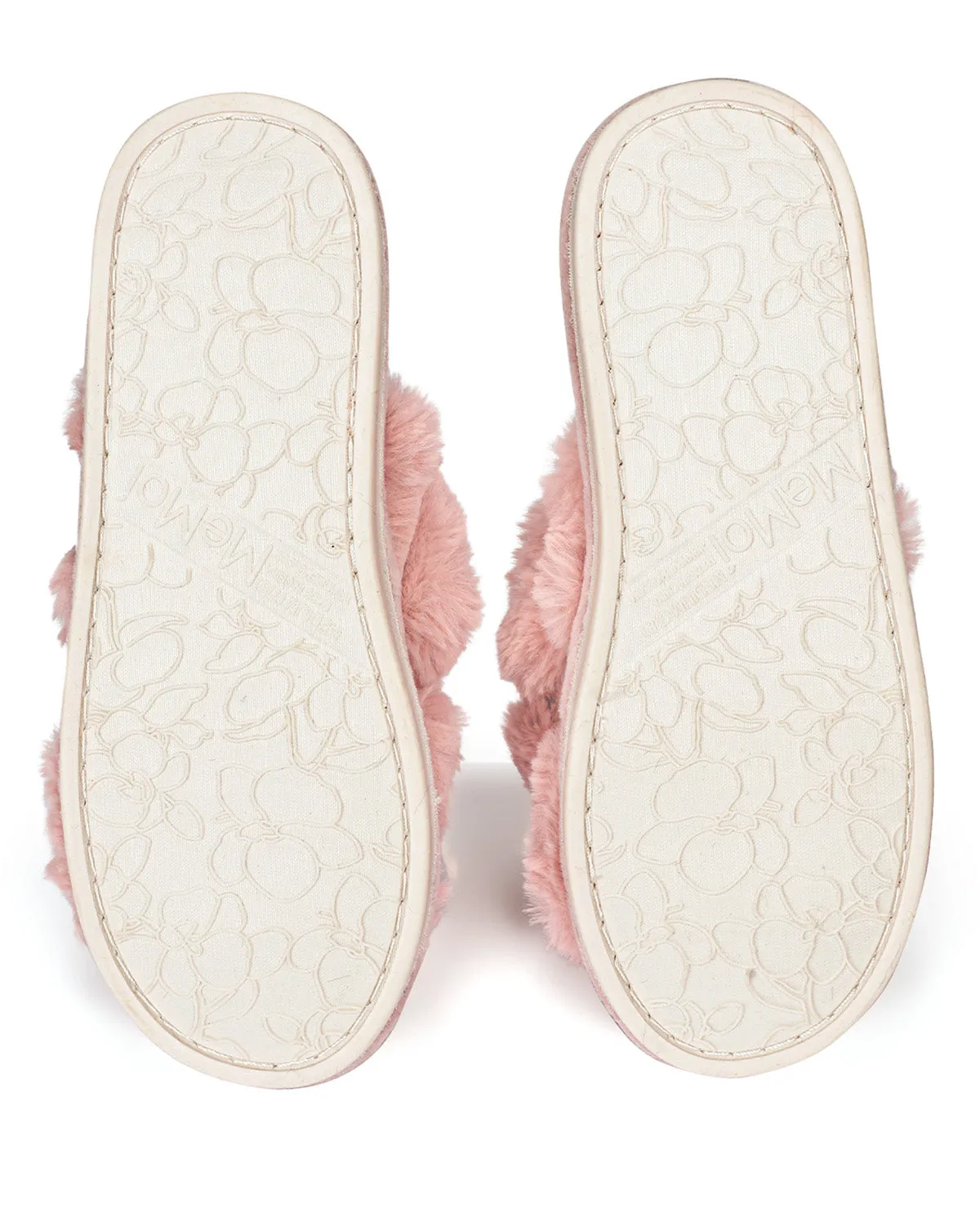 Women's Double Cross Plush Slippers sold by MeMoi product image thumbnail 5