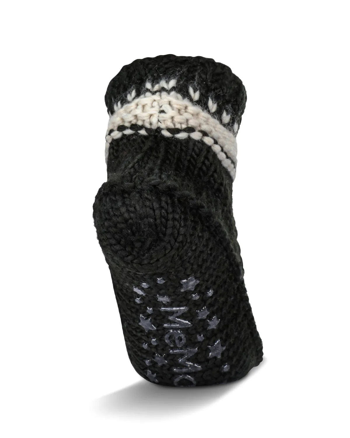 Nordic Flake Recycled Knit Sherpa Lined Lounge Sock sold by MeMoi product image thumbnail 3