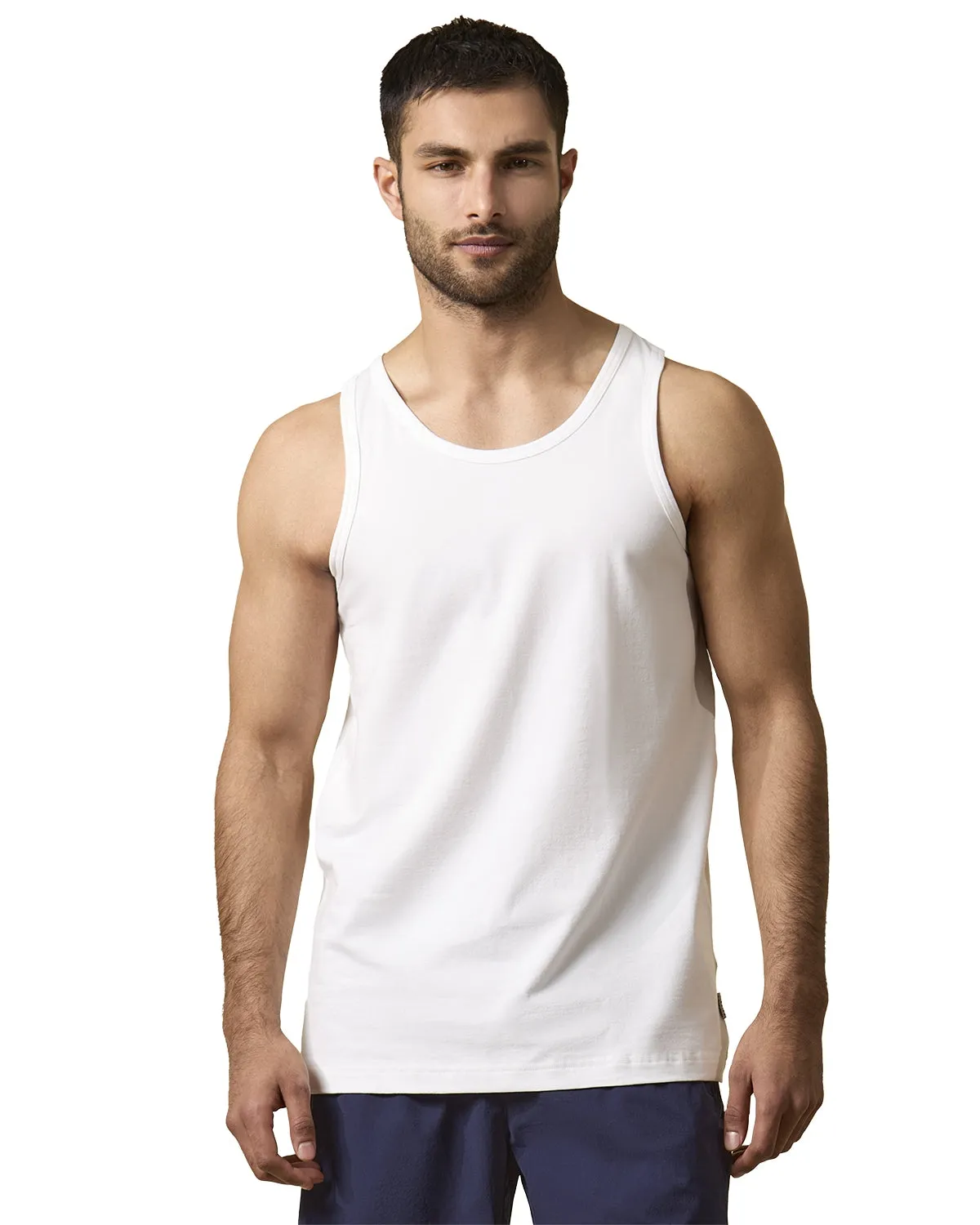 2 Pair Men's Sleeveless Cool Cotton Stretch Crewneck Tank Undershirts sold by MeMoi